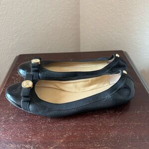 Michael KORS Black Ballerina Flats - Women's Size 8 1/2
